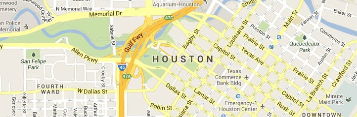 Map Of Houston TX Coverage Area
